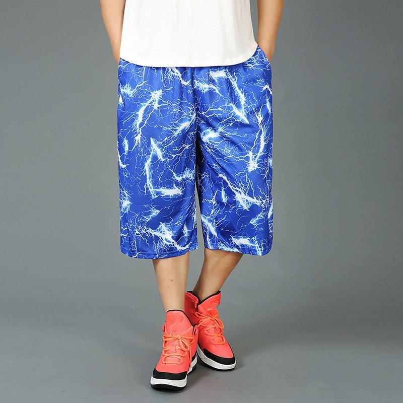 Мужские летние баскетбольные шорты, свободные спортивные шорты большого размера, повседневные дышащие пляжные брюки