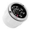 2in Digital Oil Temperature Gauge 361‑19Ohm 50‑150 celsius  Display 8 Colors Backlight Black Dial Silver Bezel