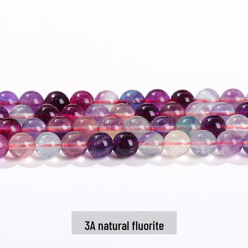 Jingde Jewelry Браслет из натурального зеленого флюорита с круглыми бусинами - Полуфабрикат, отдельные бусины для DIY ювелирных аксессуаров