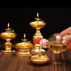 Exquisite Zinc Zinc Alloy Oil Lamp Anti-slip Oil Dish Ornaments Vintage Butter Lamp Holder  Household