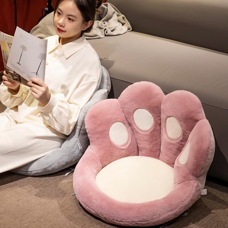 Plush Cat Claw Half-Enclosed Chair and Car Seat Cushion