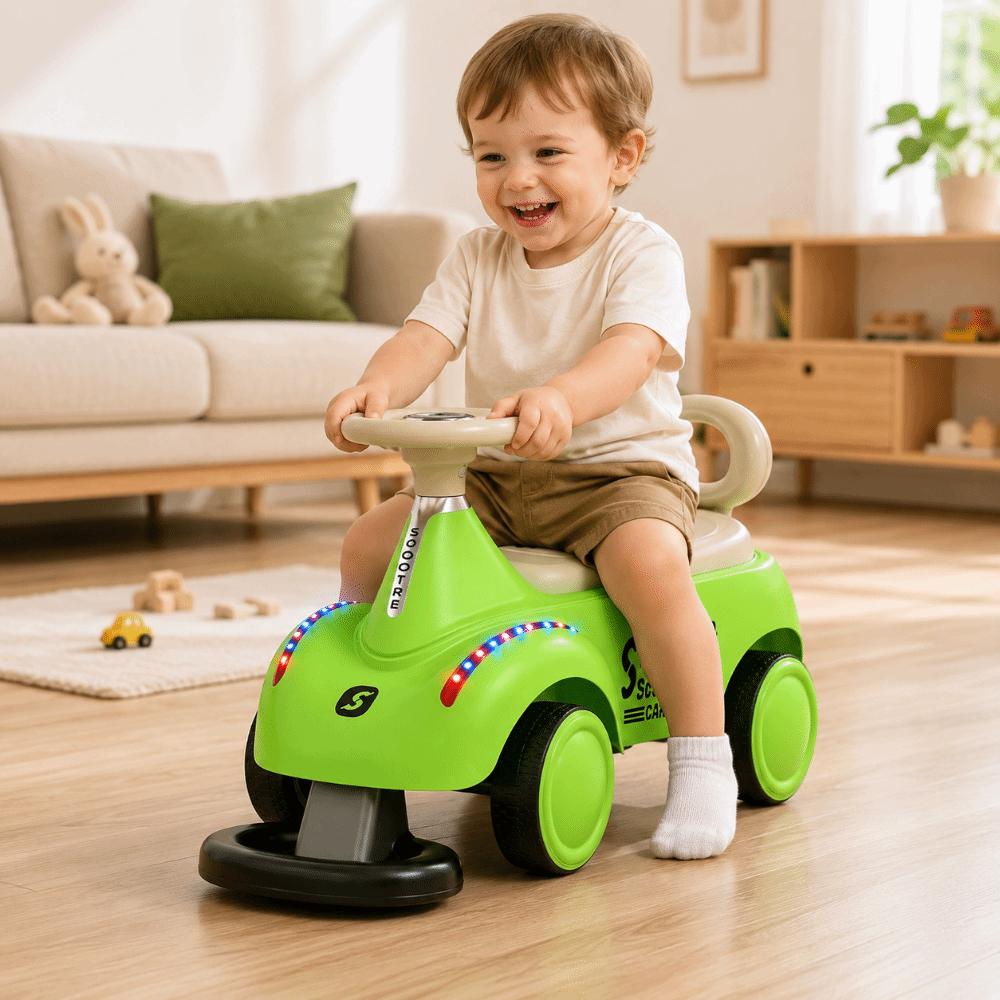 with Sweeping Ride on Car Peanut Shaped Sliding Walking Toy Kids Toddler Scooter Kids Ride on Car