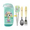 Leburn Domestic Sweet and Sour Catch Tiniping Rich Spoon + Fork + Proof Chopsticks Full Set Posil Ping, a Popular Character In Korea