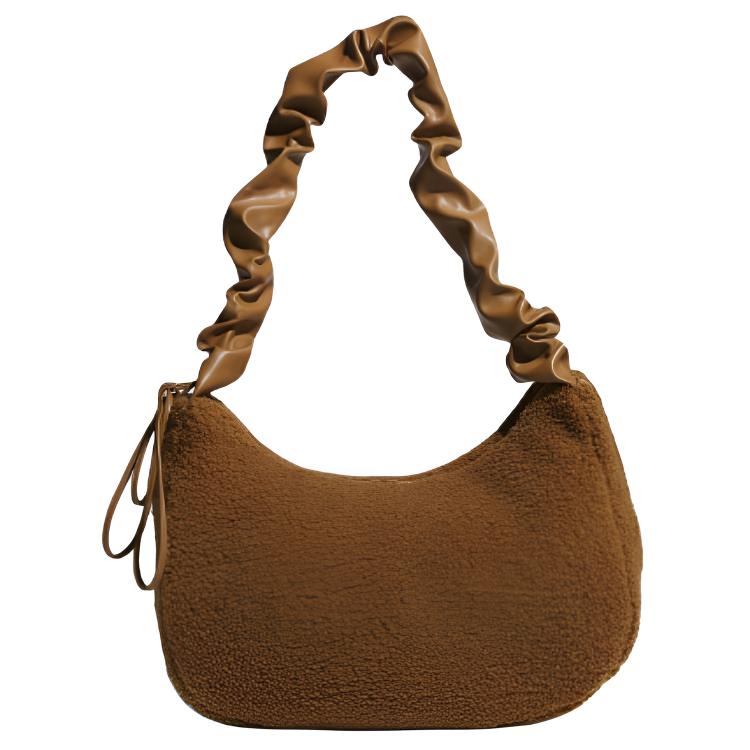 Adidas Originals Логотип Трилистник Классическая Полиэстеровая Сумка на Плечо Женская Сумка на Плечо Коричневая KT0858