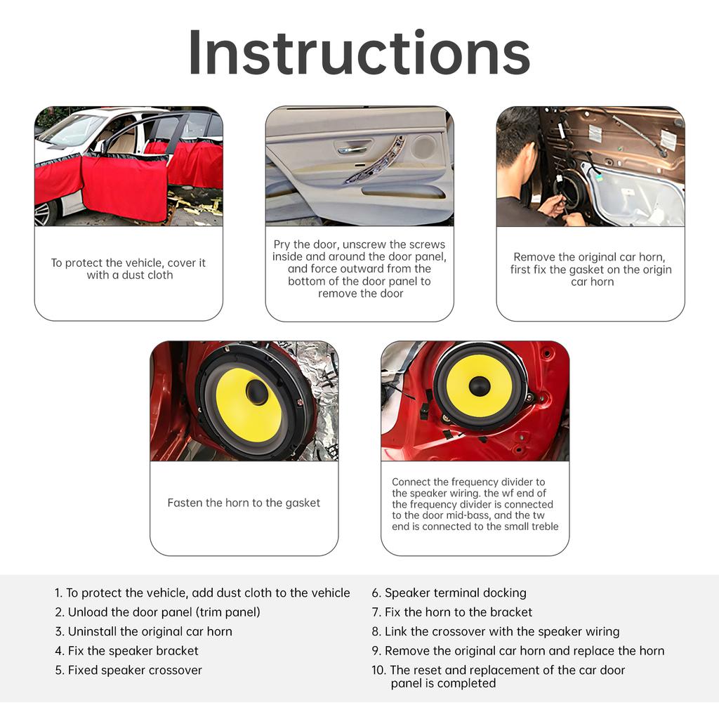 1PCS Loudspeaker Woofer Speaker for Car Audio / Home Theaters, Wide Frequency Response Car Audio Stereo Speaker