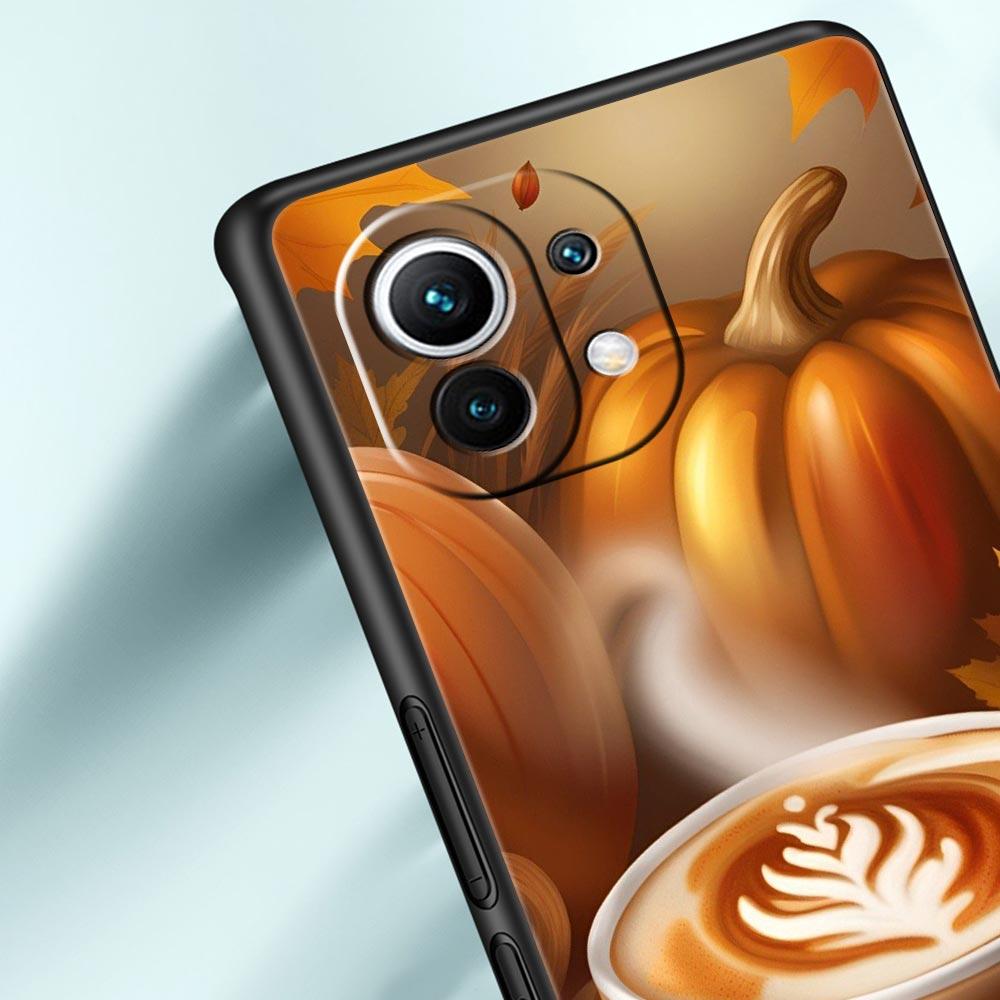 Чехол для телефона 'Тыква Осенние Листья Кофе' для Xiaomi Mi 17 Pro Max 15 14 13 12 11 Ultra 15T 14T 13T 12T Pro Lite Мягкий ТПУ