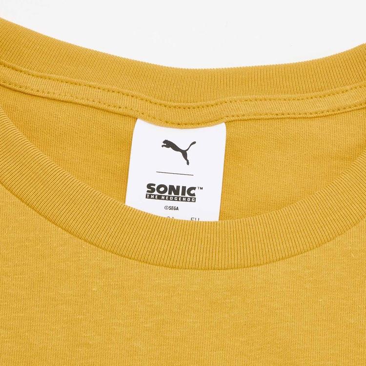 Puma X Sonic Свободная футболка расслабленного кроя с забавным принтом, повседневная, с коротким рукавом, мужская, топы 632406-62