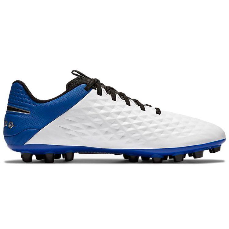 Nike Tiempo Legend 8 Academy Удобные Универсальные Бутсы AG Мужские Бутсы Бело-синие AT6012-104