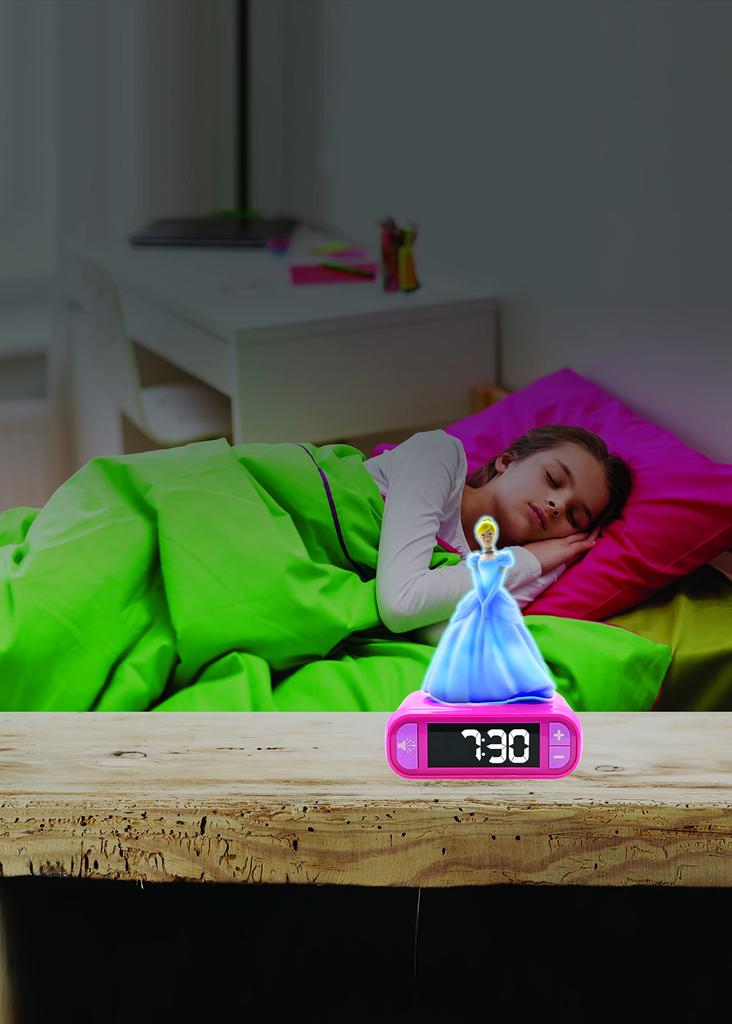 Lexibook Ночной будильник Disney Princess Cinderella Цифровые часы Настольные часы RL800DP Подлинный продукт