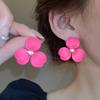 Корейский стиль милые серьги-цветы для женщин 2025 новая мода сладкие серьги-гвоздики женские брико ювелирные изделия красочные серьги