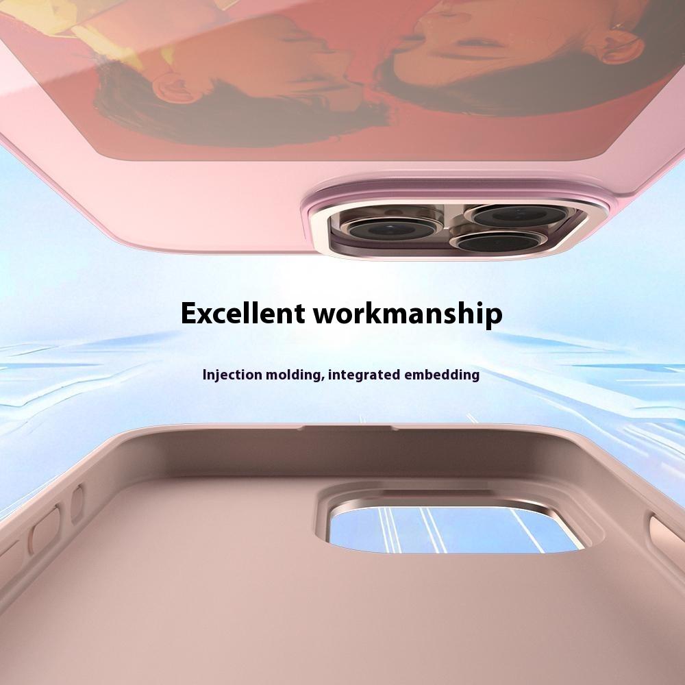 Для iPhone 16 Pro Чехол с E-Ink 4 дюйма HD 4 цвета NFC Смарт-дисплей Чехол для телефона