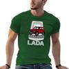Логотип Lada Niva 1600 (Красный на черном) Футболки Баскетбольные с Графикой Оверсайз Большие и Высокие Футболки для Унисекс