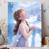 Disney Жемчужная живопись Портрет Анны из "Холодного сердца" для начинающих и взрослых, Набор для жемчужной алмазной живописи своими руками для украшения стен дома, Подарки