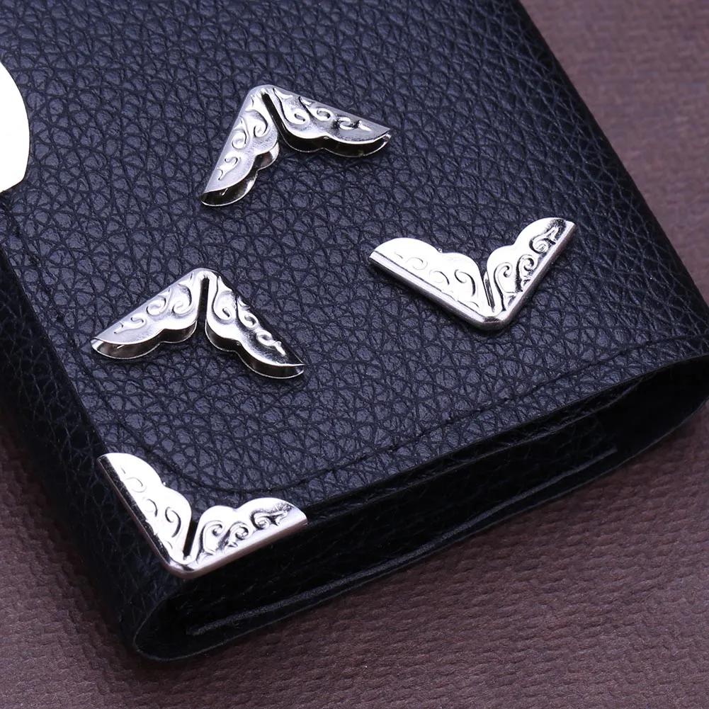 100-300 шт. металлический уголок для защиты книг, винтажный блокнот, меню, фотоальбом, уголок для защиты, золотистый, серебряный, бронзовый декор