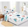 Мультяшный Океан Акула Кит Узор Простынь Четырехпредметный Постельный Комплект Спальня Общежитие Постельные Принадлежности