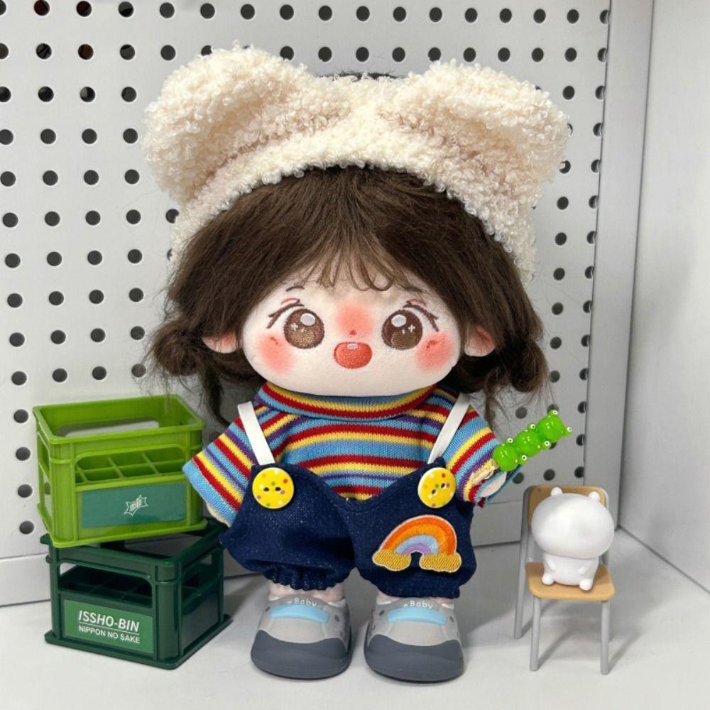 Cartoon 20cm Dolls Clothing Set DIY Plush Dolls Clothes Trendy Doll Clothes  Cotton Doll