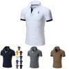 New Polo Mens Shirt Slim Fit Short Sleeve Basic Shirts Muscle Tee Tops Tshirt