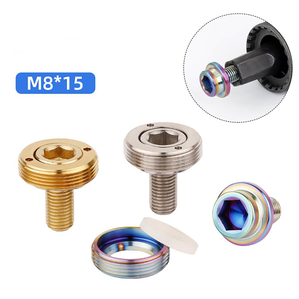 8x15 мм болт шатуна велосипеда квадратный конусный крепежный винт каретки титановый сплав болт шатуна прочный