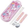Skater Antibacterial Slide Trio Set Unicorn Made In Japan Children's (Lunch Box, Chopsticks, Spoon, Fork) - Design, (TACC2AG-A)