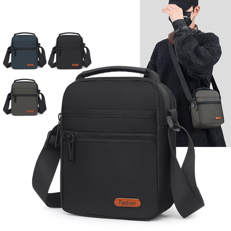 Мужская сумка через плечо, большая вместимость, вертикальная сумка для поездок на работу и обратно