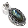 Labradorite Gemstone 925 Sterling Silver Jewelry Gift Pendant 2.40" L2m77
