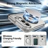 Luxury 360 degree rotating bracket magnetic phone case, suitable for iPhone Ultra 18 Fold with hinge and screen protector Cover