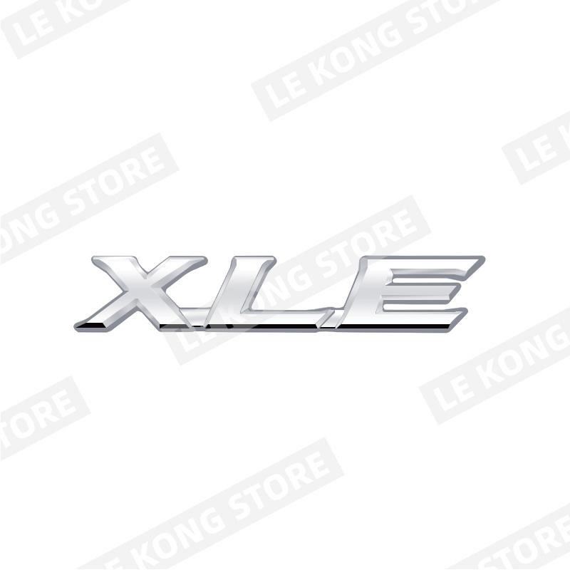 FVEX7 LE XLE XLS Badge Car Head Trunk Body Sticker Decal Emblem Accessories For Toyota Corolla Yaris Camry Auris Rav Metal Car Styling