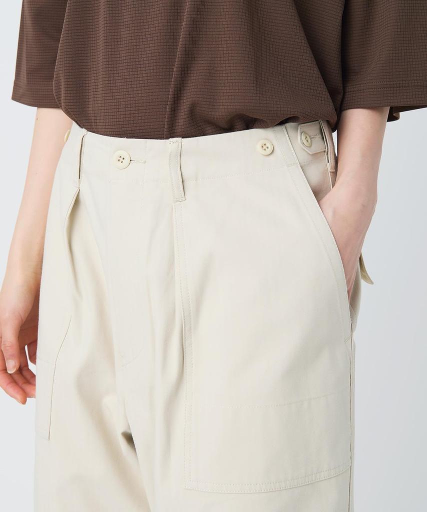 Snow Peak TAKIBI Herringbone Pants long pants for men and size M PT-26SU003 - Flame-retardant women, ECRU,