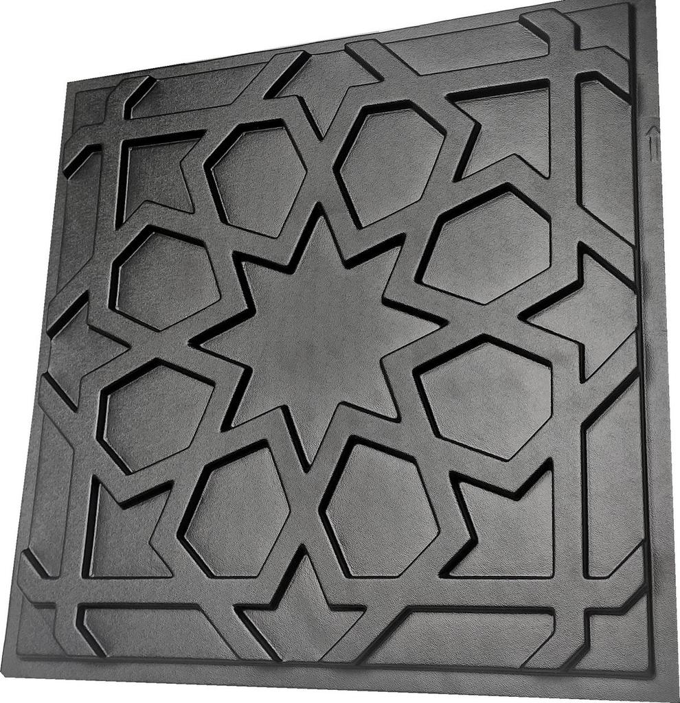 3D стеновая панель Форма для гипсовой, гипсовой или бетонной плитки для декоративных стеновых панелей "Восточная звезда"