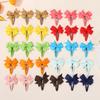 30PCS Ribbon Bows Hair Clips Set for Children Random Lovely Kids Barrette Girls Hair Bangs ClipHair Accessories