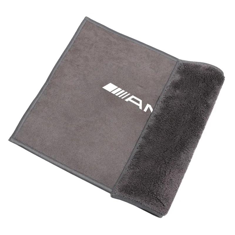 Car Sticker Hot 2026 New For Benz Car Towel Suede Coral Velvet Double-sided Car Cleaning Cloth For Mercedes benz A B R G Class G