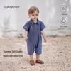 Хлопковый комбинезон с коротким рукавом для младенцев Babylove