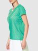 Mizuno Game Short Size Size S Women's Shirt, Sleeve, Green, 62JA0217, (Japan Size)