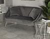 Sofa Silvery With Cushions Cm 137X69X79