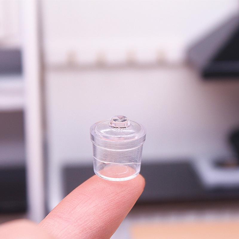 2шт 1:12 кукольных мини-бутылок для сахара, банка для приправ и специй с крышкой, кухонный декор