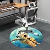 1PC Sea Turtle Aquatic Office Round Area Rug, Mat Suitable For Office, Under Office Chairs Bedroom Living Room Home Decor, Room Deco