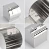 Toilet Paper Clean And Dry Roll Door Closed Holder Stainless Steel Is Waterproof And Rust Resistant Silvery Paper Towels Shelf