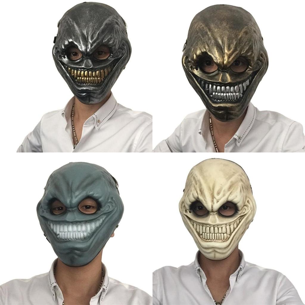 Уникальная маска из смолы серебряного, медного, синего и белого цветов для косплея и развлечений по игре Payday 2