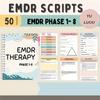 EMDR Скрипт Стадии 1-8 Учебник: Рабочая тетрадь на 50 страниц по терапии движением глаз, направленная на повышение устойчивости к травме и ее переработку. Ресурсы для психического здоровья взрослых