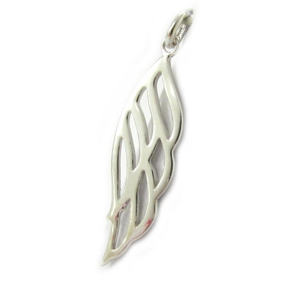 Les Trésors De Lily [L5739] - Silver Pendant 'Angel Wings' Silver (rhodium Plated) - 34x10 Mm
