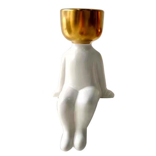 Украшение цветочного горшка с изображением персонажа Украшения для дома Суккулентный цветочный горшок Настольная ваза Горшок для растений Садовые горшки Кашпо Горшечные растения