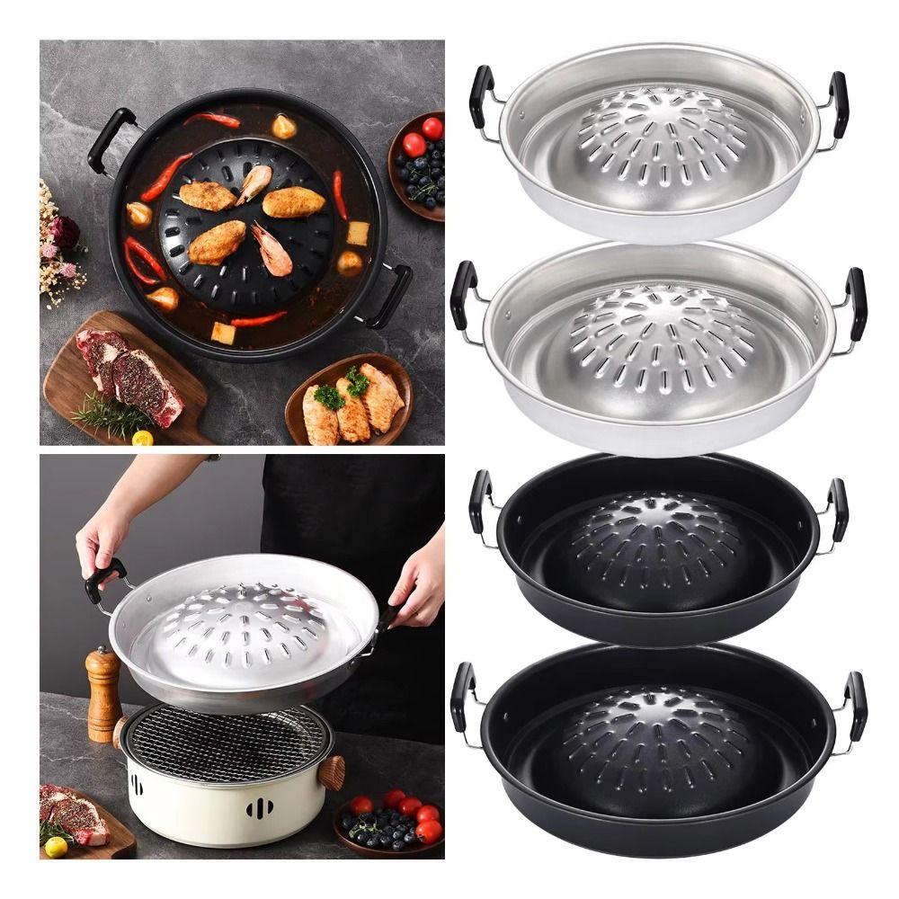 Portable Thai Picnic Grill Pan Multi-function Food Griddle Korean Barbecue Grill Tray Camping