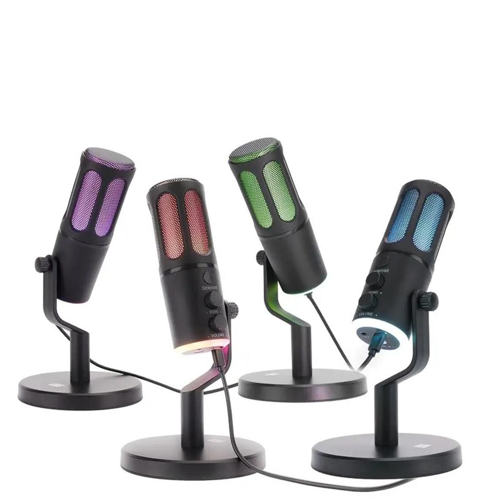 Game USB Microphone Desktop Microphone Condenser Podcast Compatible with PC Mobile Phone