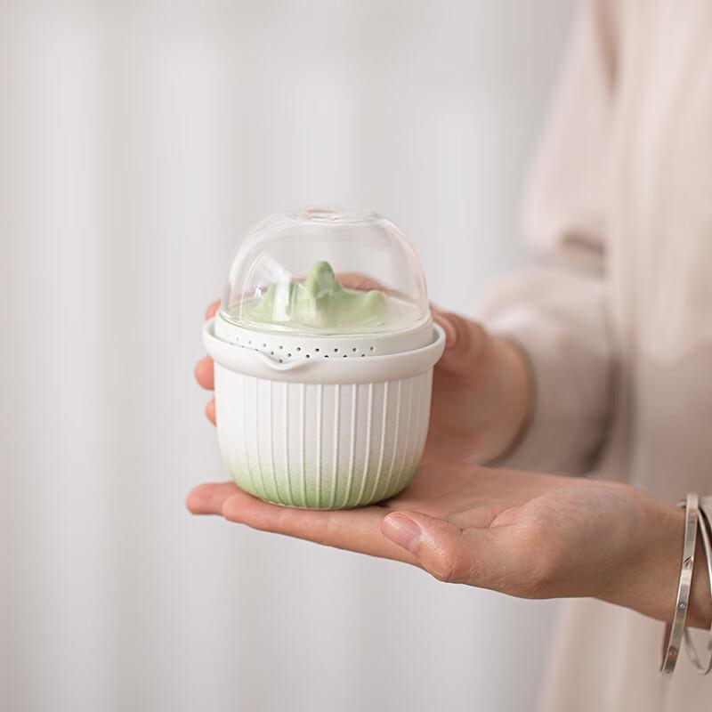 Artisan Ceramic Mountain & Boat Aroma Diffuser Gift Set