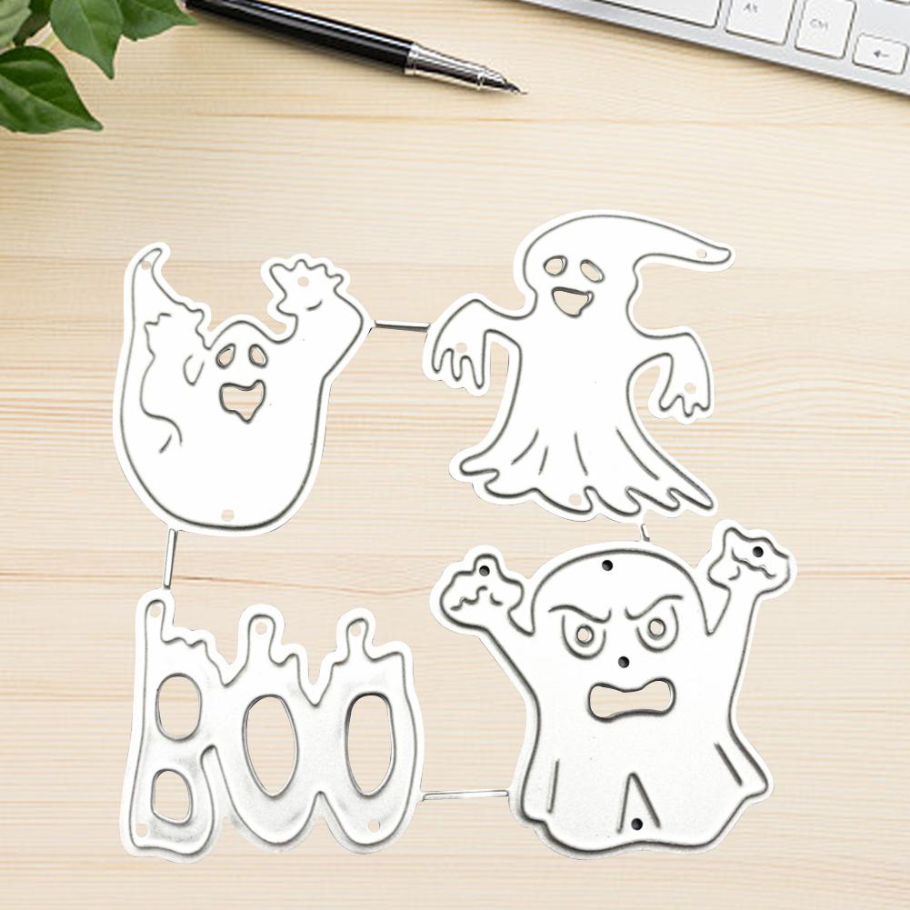 Halloween Ghost Metal Cutting Dies Stencil Scrapbooking Souvenir Festival Halloween Making DIY U0H1