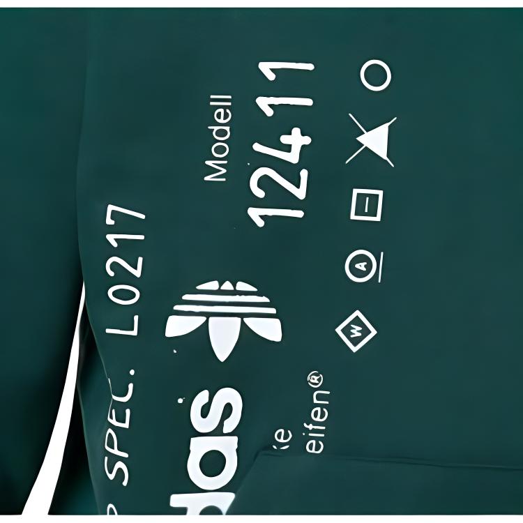 adidas Originals x Alexander Wang Худи оверсайз с графическим принтом Зеленый CV5293