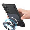 Чехол для телефона Magsafe для Samsung Galaxy Z Fold 7 6 FoldМатовый шарнир с зеркальной пленкой Всесторонний противоударный защитный чехол