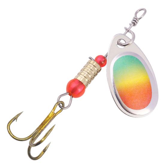 Рыболовные блесны Вращающиеся блесны Набор Компактный дизайн Портативные Приманки крэнки для пресной/соленой воды с тройниками