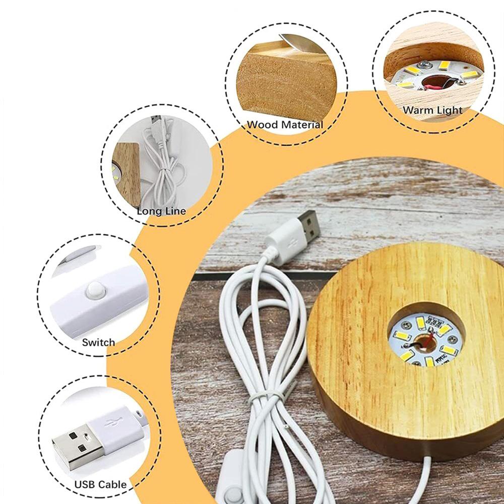 3D USB Galaxy Crystal Ball Night Light Kids Красочный светодиодный атмосферный светильник Базовый цветной светильник с изменяющимся светом Подарок на день рождения для подростков