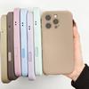 Жидкий силикон Конфетный мыльный матовый однотонный чехол для iPhone 16 15 14 Plus 13 12 11 Pro Max Ударопрочный Ультратонкий 1,6 мм ins Мягкий чехол
